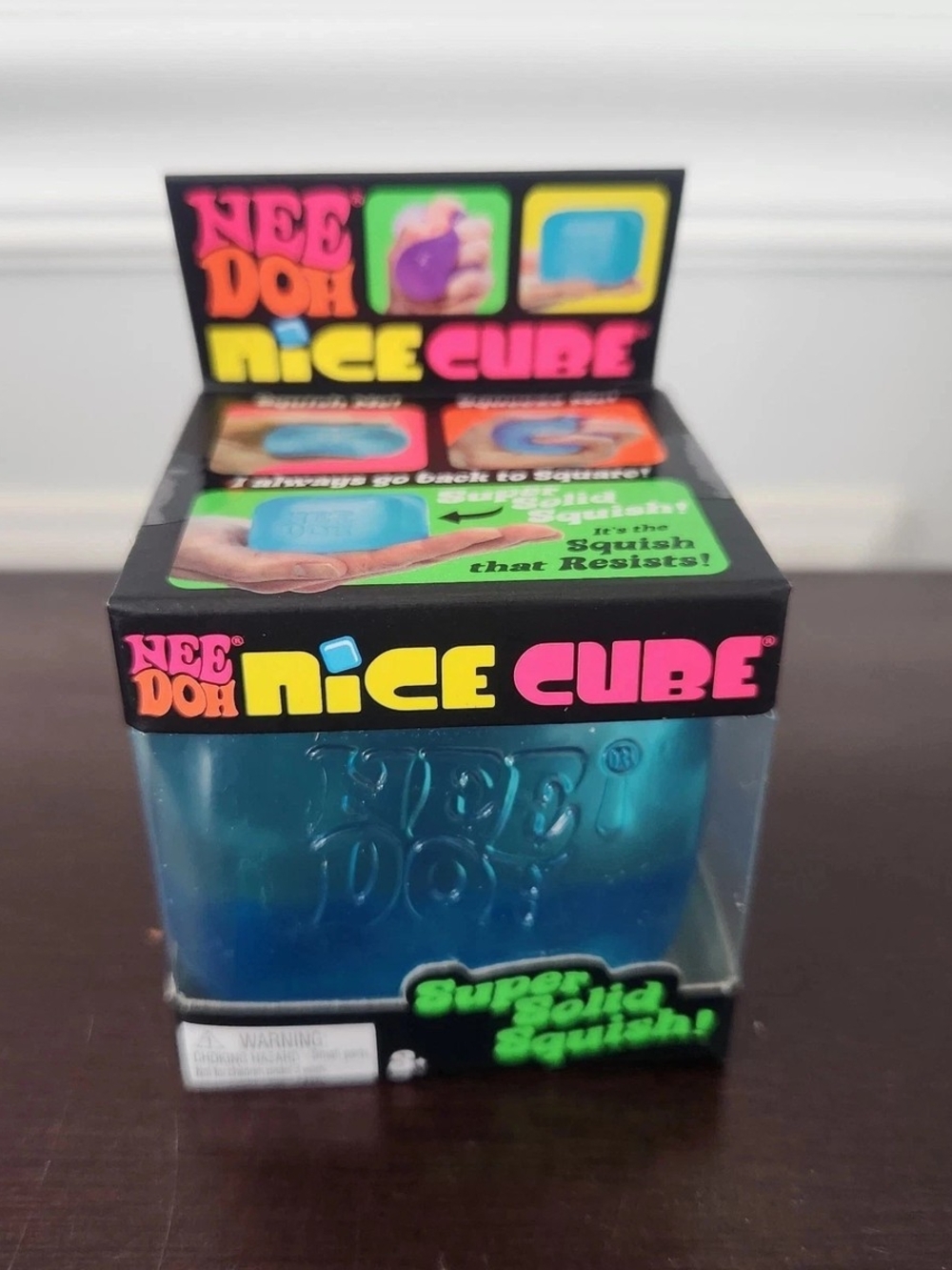 Nice Cube Super Solid Squish Toy - Blue